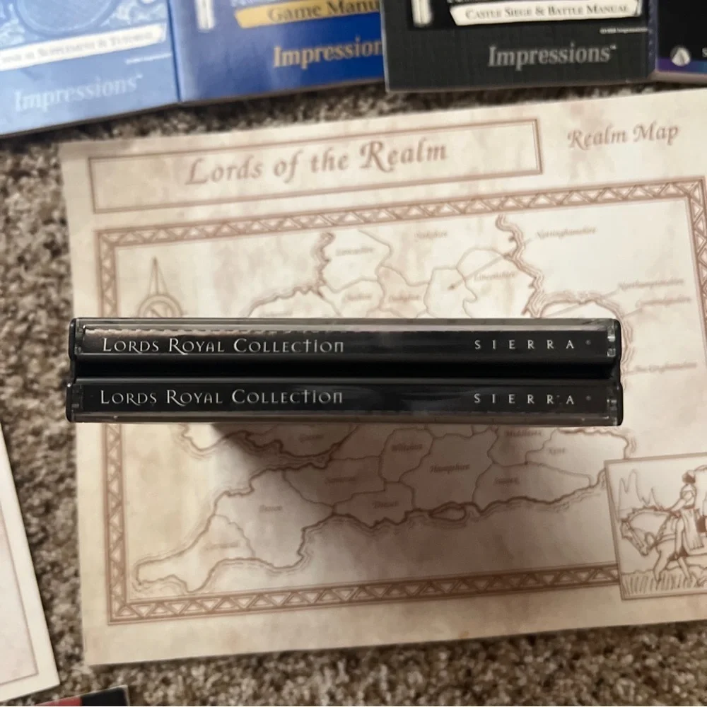 Lords Royal Collection 4 Disc Set Map 5 Manuals Reference Card PC Game